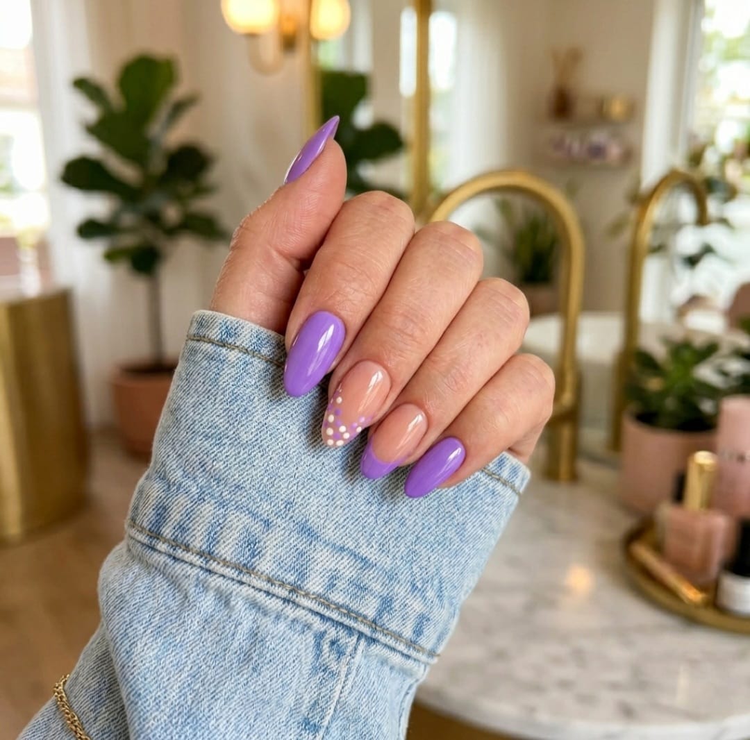 image Press-On Nails "Spring Blossom" – Forme Amande S Tany Mena